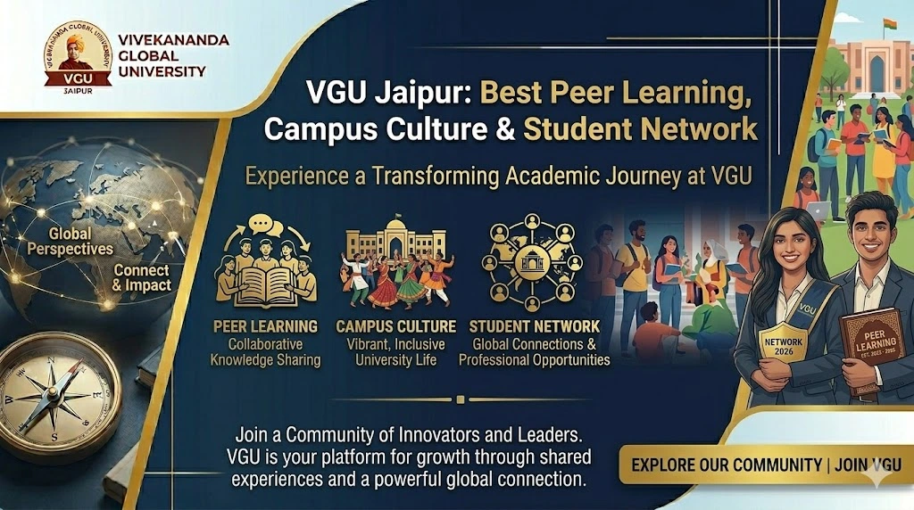VGU Jaipur: Best Peer Learning, Campus Culture & Student Network